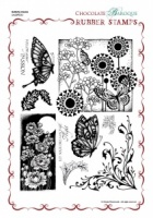 Butterfly Dreams Rubber Stamp sheet - A4