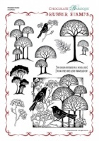 Woodland Dreams Rubber stamp sheet - A4