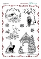 Christmas Creatures Rubber stamp sheet - A4