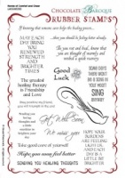 Words of Comfort and Cheer Rubber stamp sheet - A5