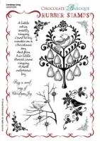 Christmas Song Rubber stamp sheet - A5