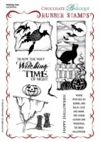 Witching Time Rubber stamp sheet - A5