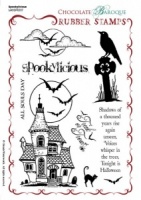 Spookylicious Rubber stamp sheet - A5