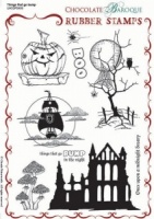 Things that go Bump Rubber stamp sheet - A5