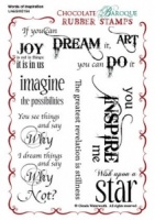 Words of Inspiration Rubber stamp sheet - A6