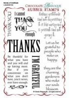 Words of Gratitude Rubber stamp sheet - A6