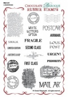 Mail Art Rubber stamp sheet - A6