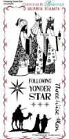Following Yonder Star Rubber Stamp Sheet - DL