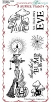 Halloween Candle Rubber Stamp Sheet - DL