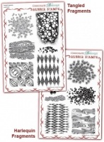 Harlequin Fragments/Tangled Fragments Rubber stamps Multi-buy - A4