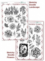 Sketchy Doodle Landscape/Flowers Multi-buy - A4