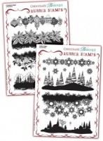 Christmas Edges/Winter Edges Rubber stamps Multi-buy - A5